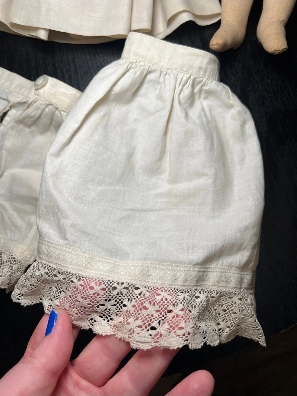Antique Late 1800s German Handpainted China Porcelain Doll with Outfit
